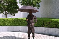 名刀雨傘　Ver2　黒6枚目[ユルコロ情報]
